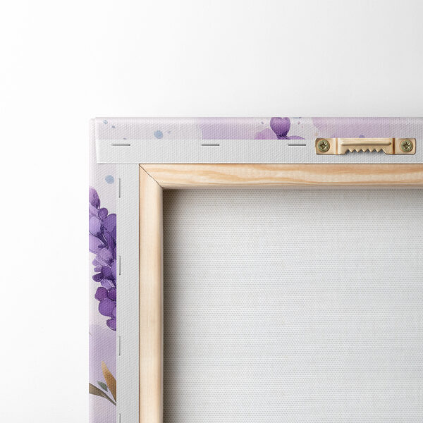 Painting of purple flowers Painting of purple flowers