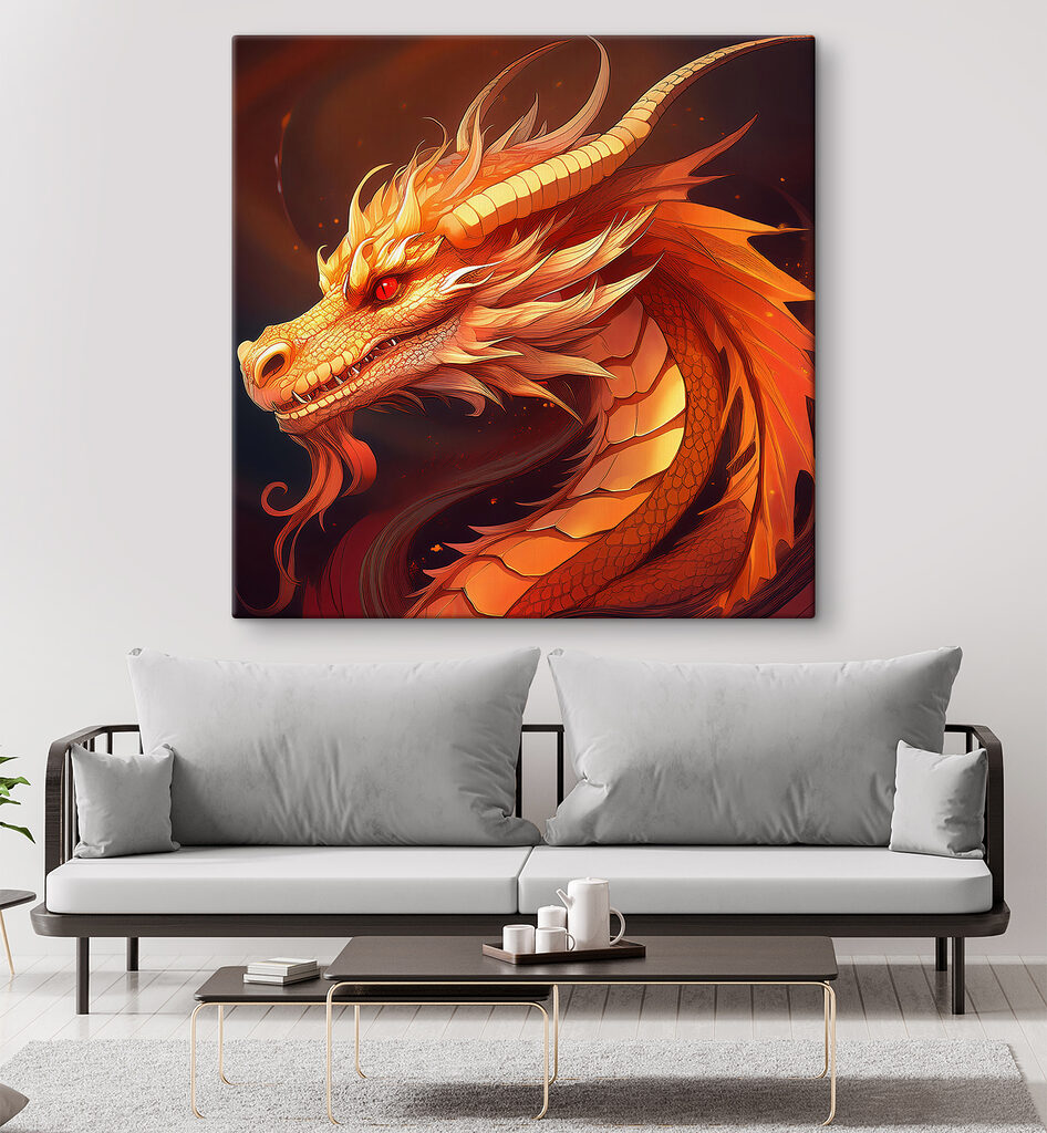 Dragon with red eyes Dragon with red eyes