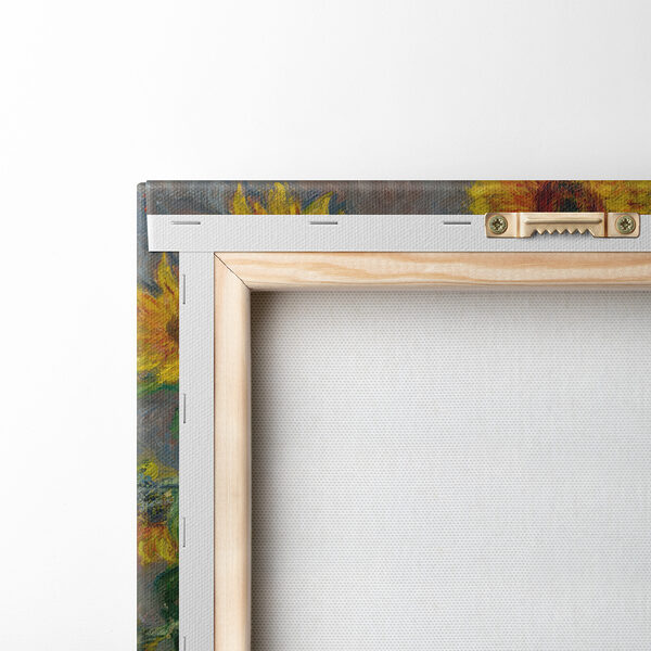 Painting of sunflowers in a vase Painting of sunflowers in a vase