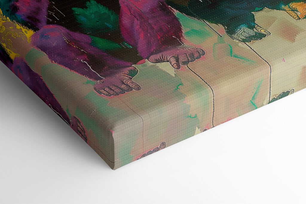 Group of monkeys sitting together