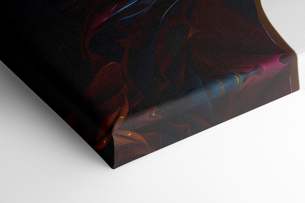 Woman with paint on her face