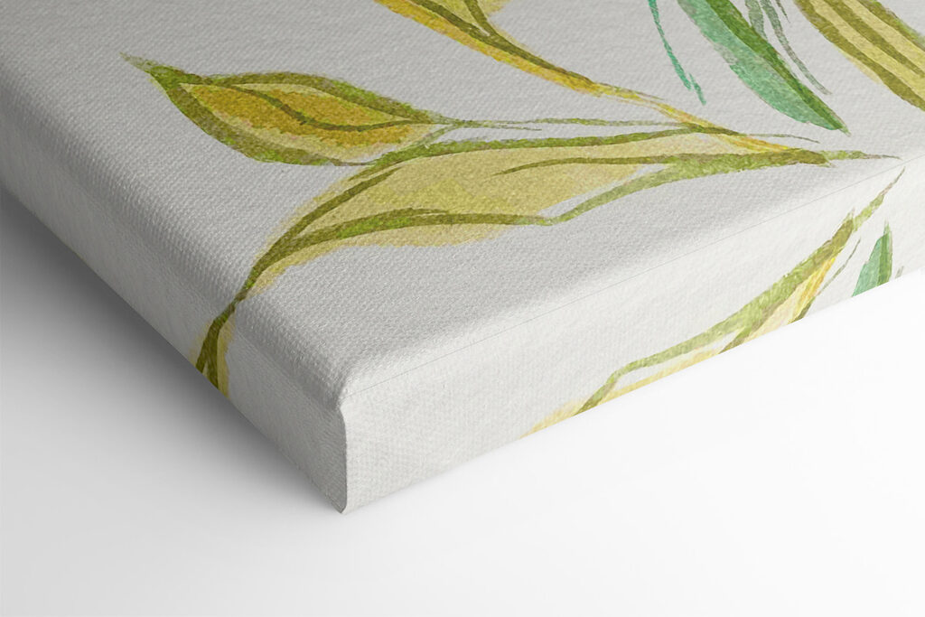 Painting of flowers and leaves