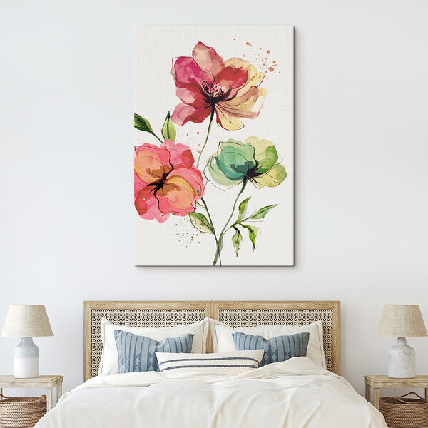 Watercolor painting of flowers Watercolor painting of flowers