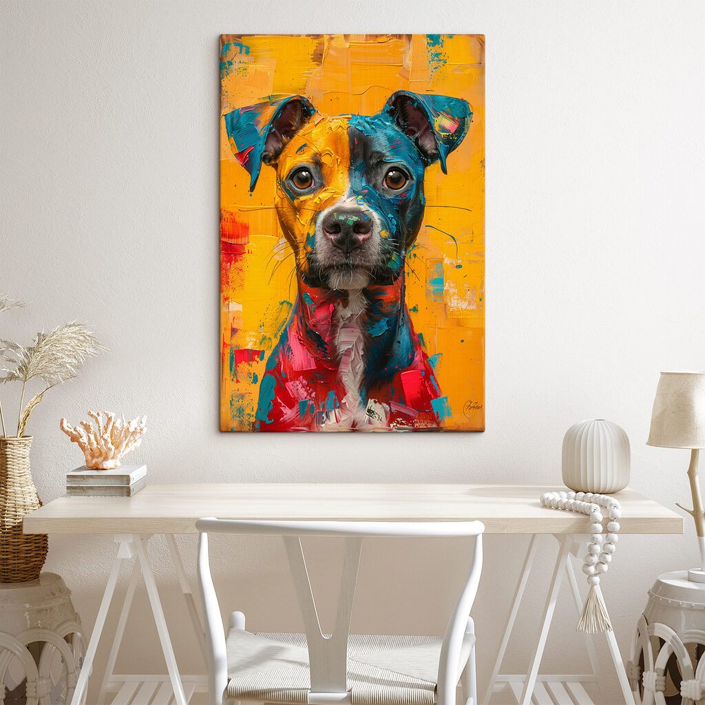 Painting of a dog Painting of a dog