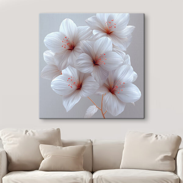 Group of white flowers Group of white flowers