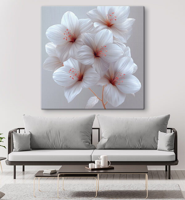 Group of white flowers Group of white flowers