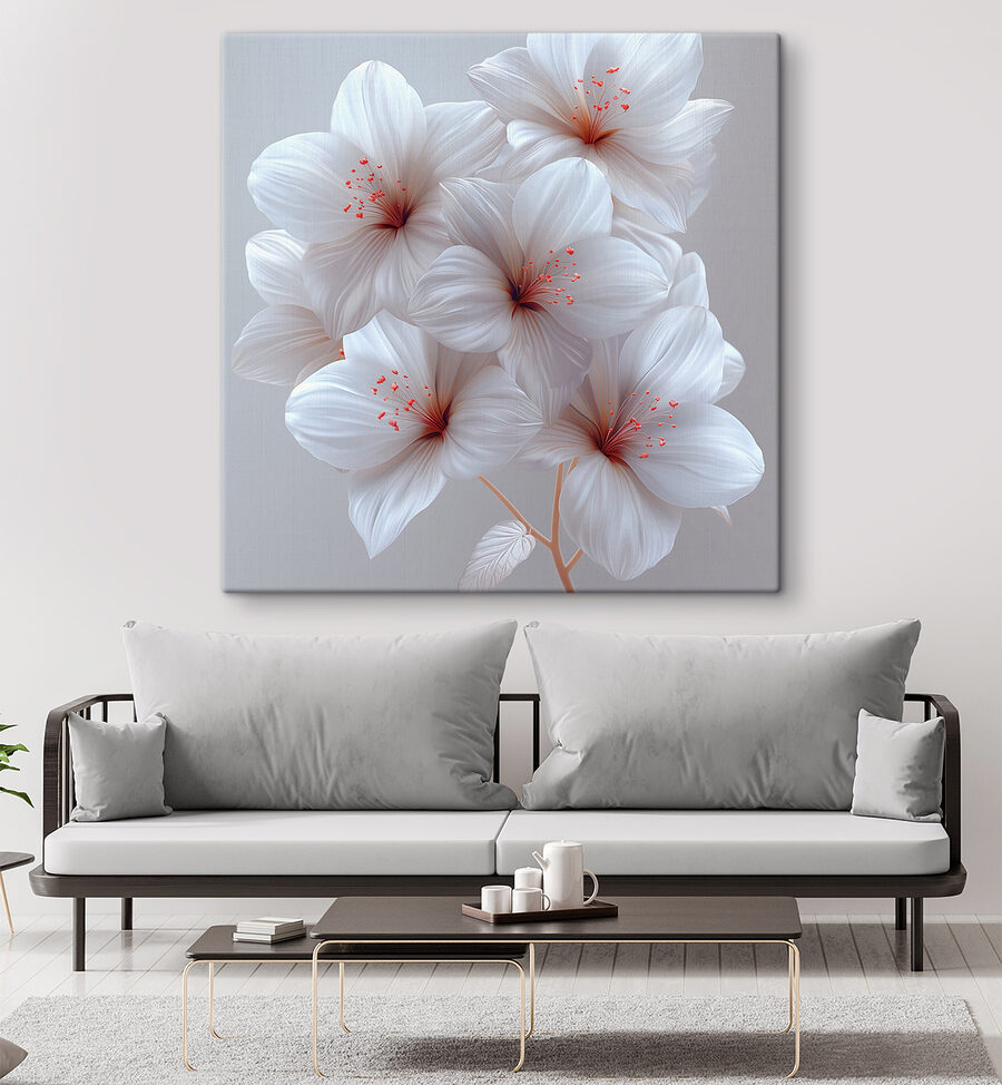 Group of white flowers Group of white flowers