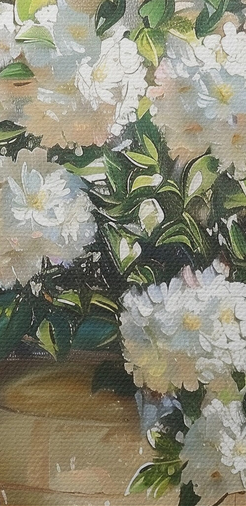 Vase of white flowers in front of a window Vase of white flowers in front of a window