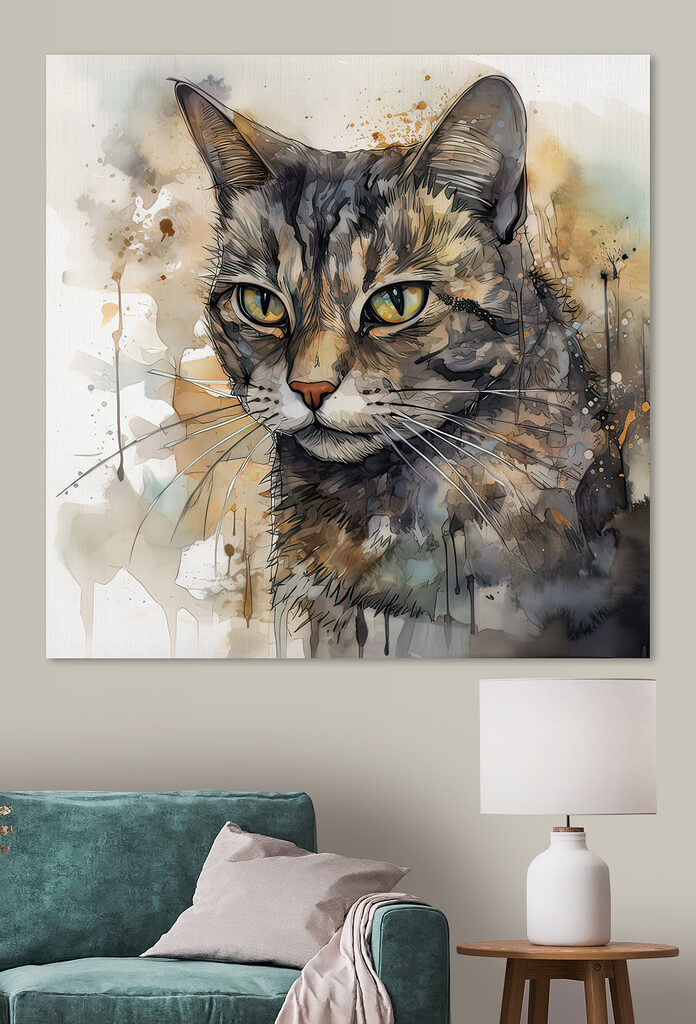 Cat with yellow eyes Cat with yellow eyes