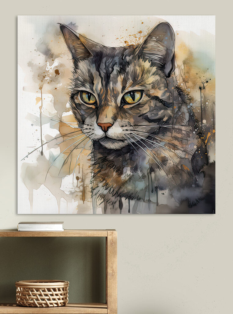 Cat with yellow eyes Cat with yellow eyes