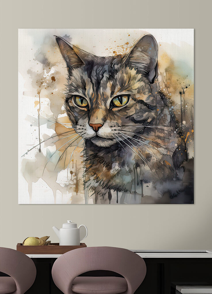 Cat with yellow eyes Cat with yellow eyes