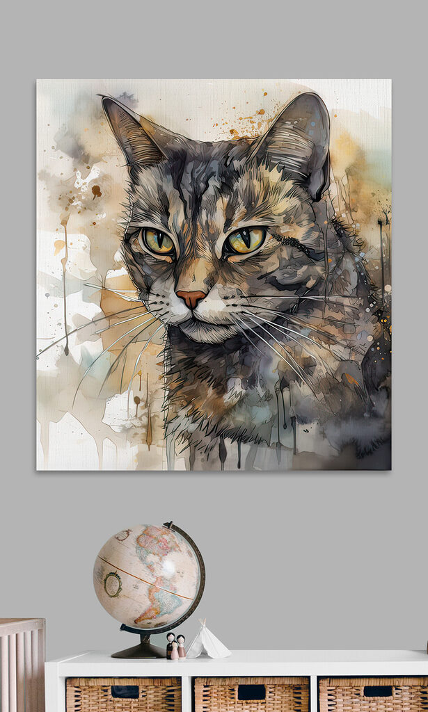 Cat with yellow eyes Cat with yellow eyes