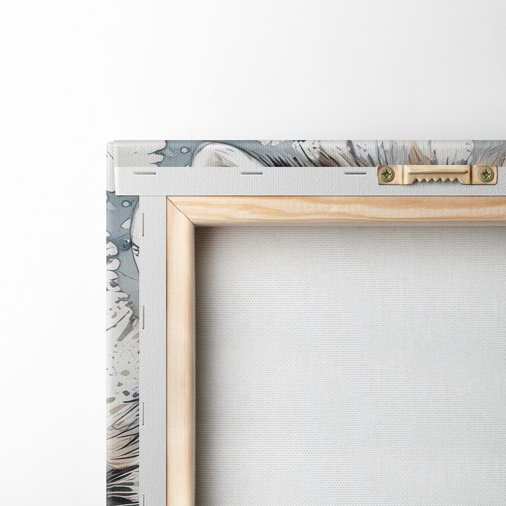 Raccoon with watercolor splashes