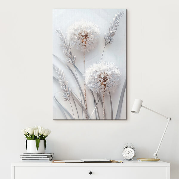 White flower with white leaves White flower with white leaves
