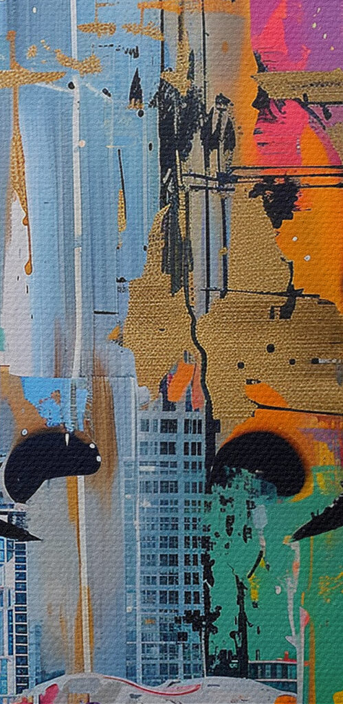 Painting of a woman's face