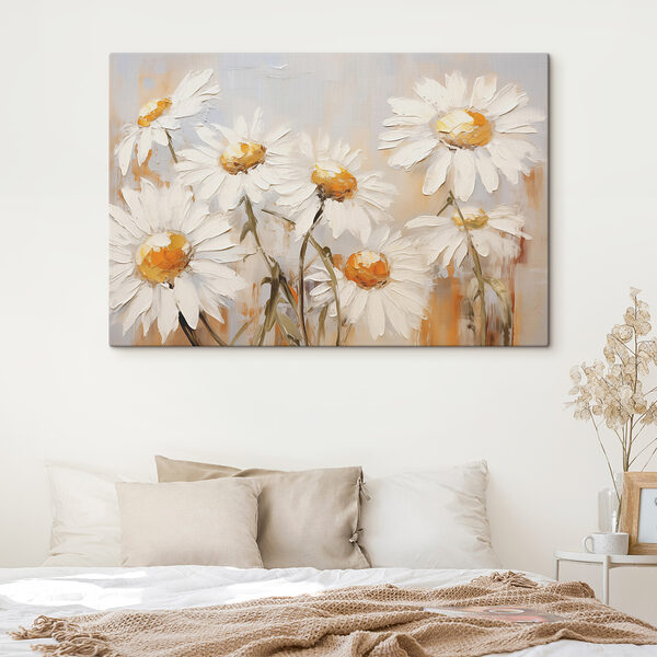 Painting of white flowers Painting of white flowers