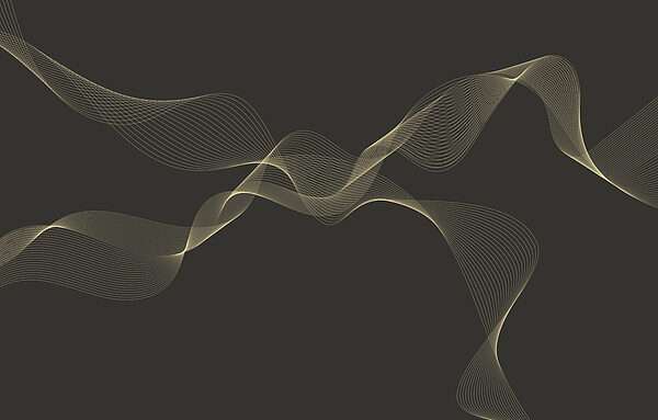 Flowing lines on dark background Flowing lines on dark background