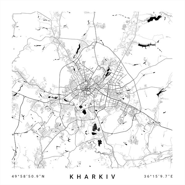 Map of a city Map of a city