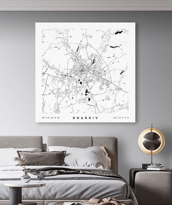 Map of a city Map of a city