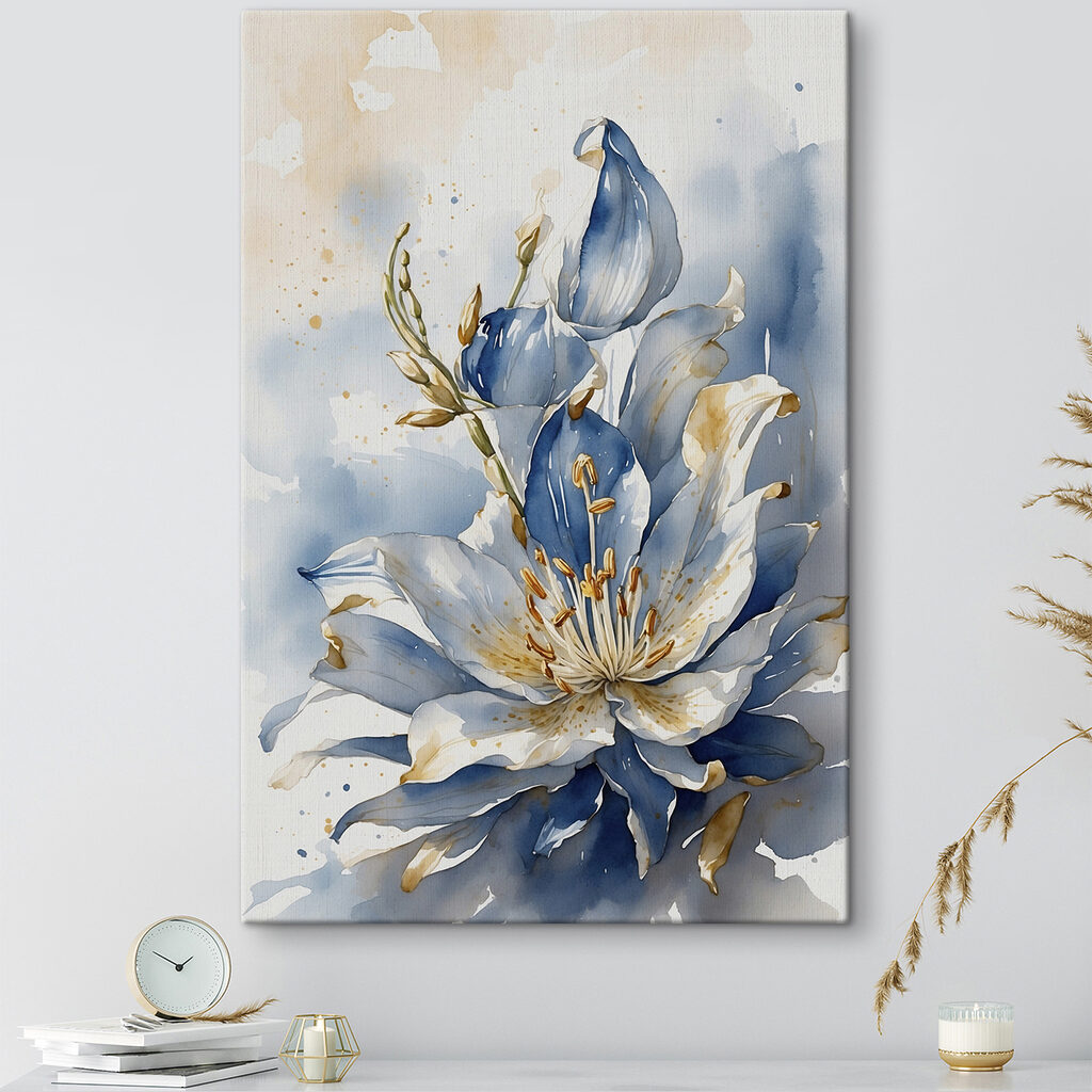 Watercolor of a flower Watercolor of a flower