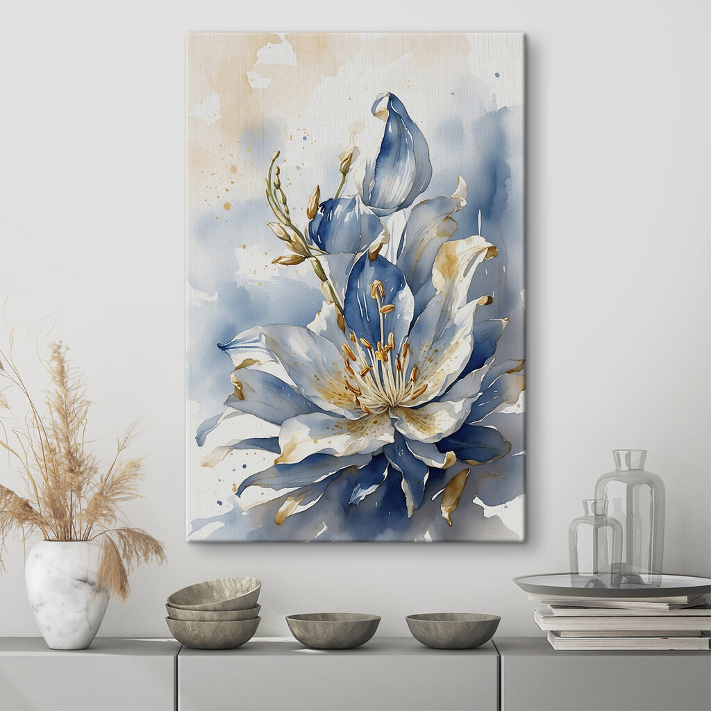 Watercolor of a flower Watercolor of a flower