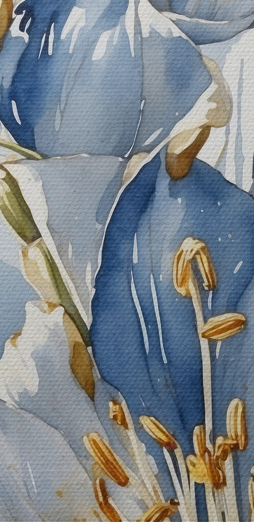 Watercolor of a flower Watercolor of a flower