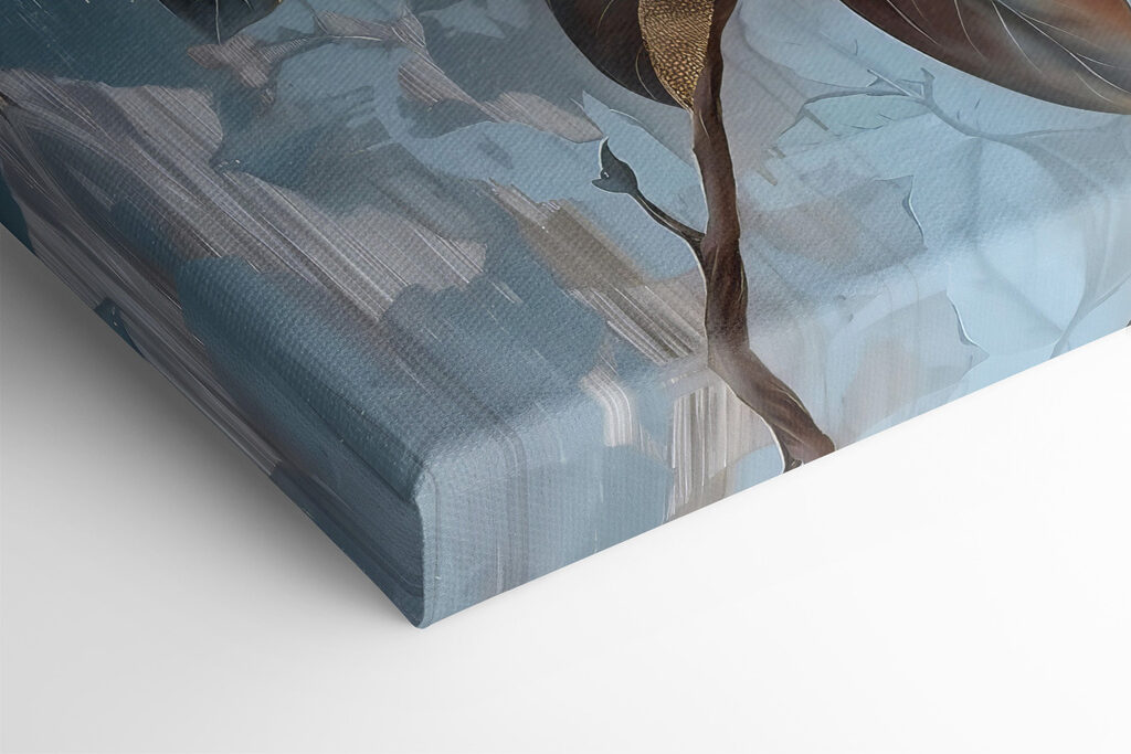 White flower with brown leaves