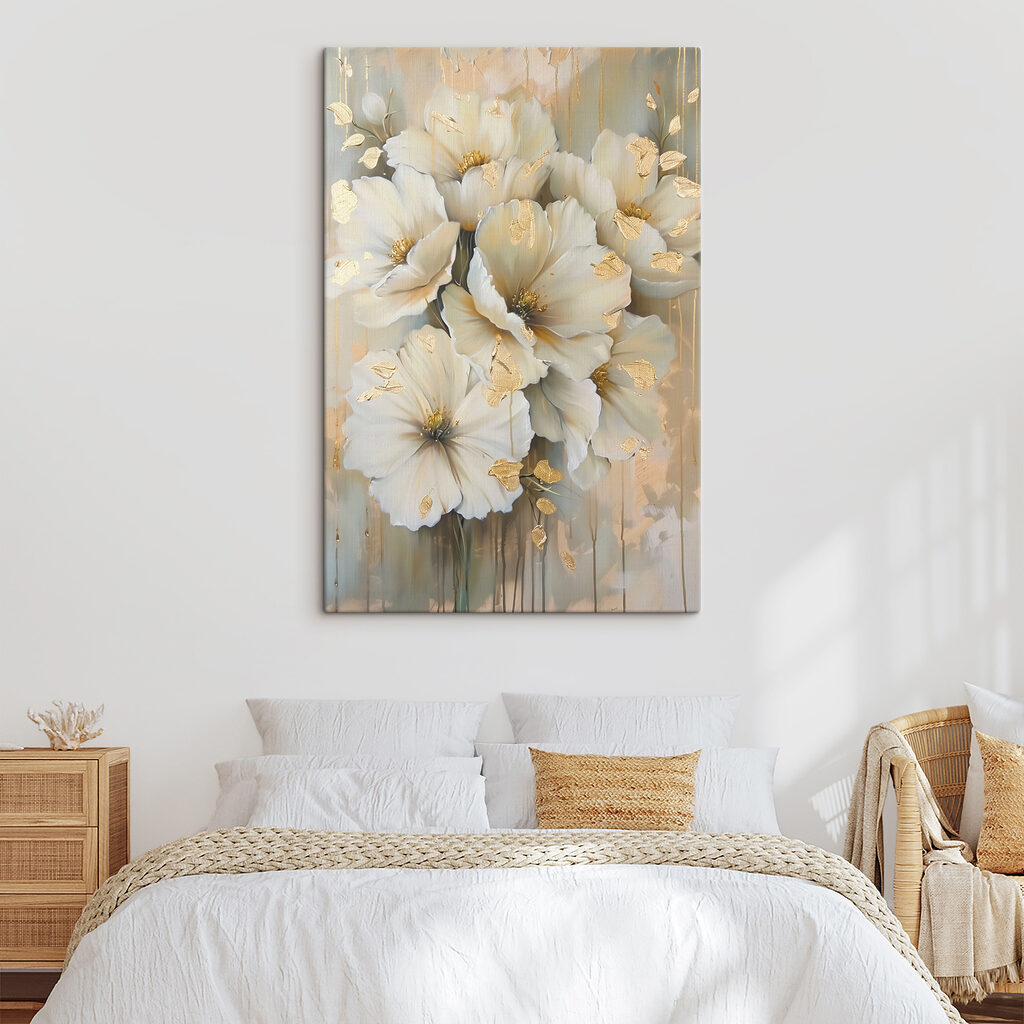 Elegant petals with metallic accents Elegant petals with metallic accents