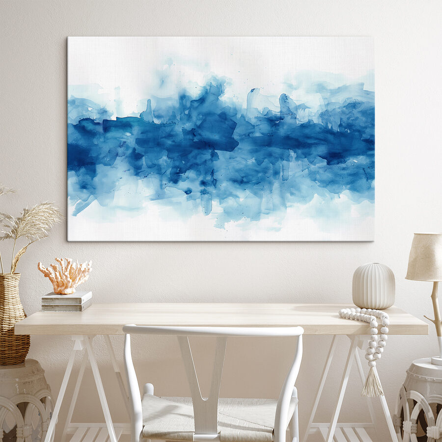 Blue and white watercolor Blue and white watercolor
