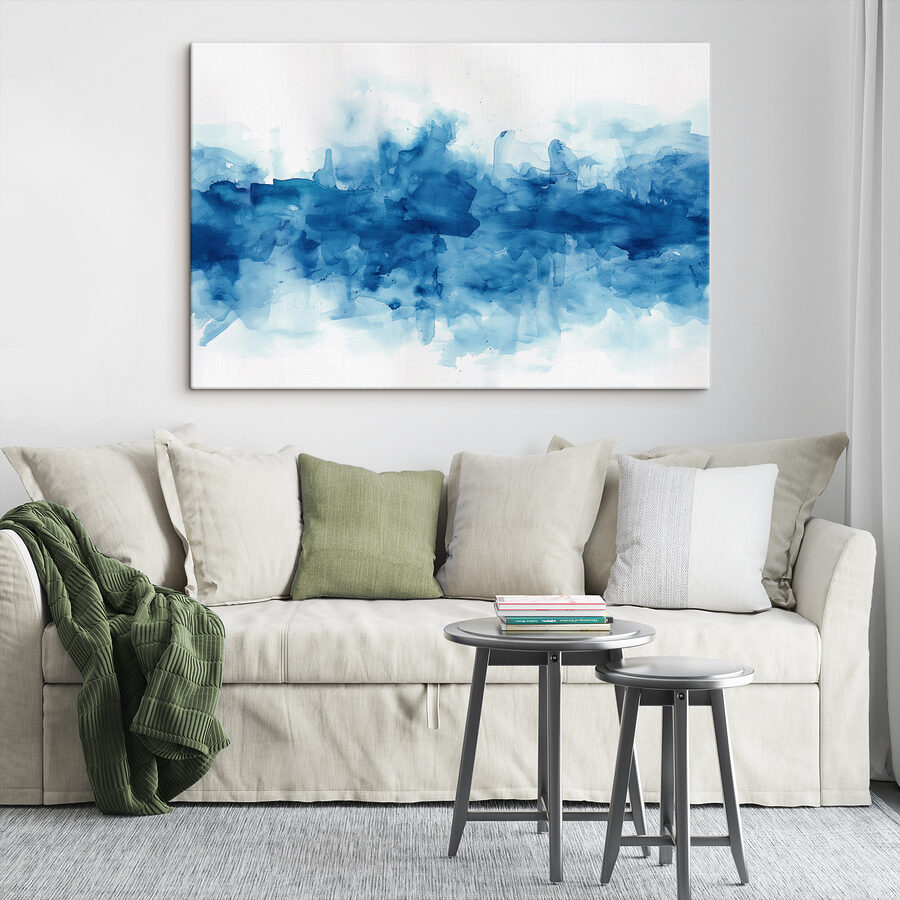 Blue and white watercolor Blue and white watercolor