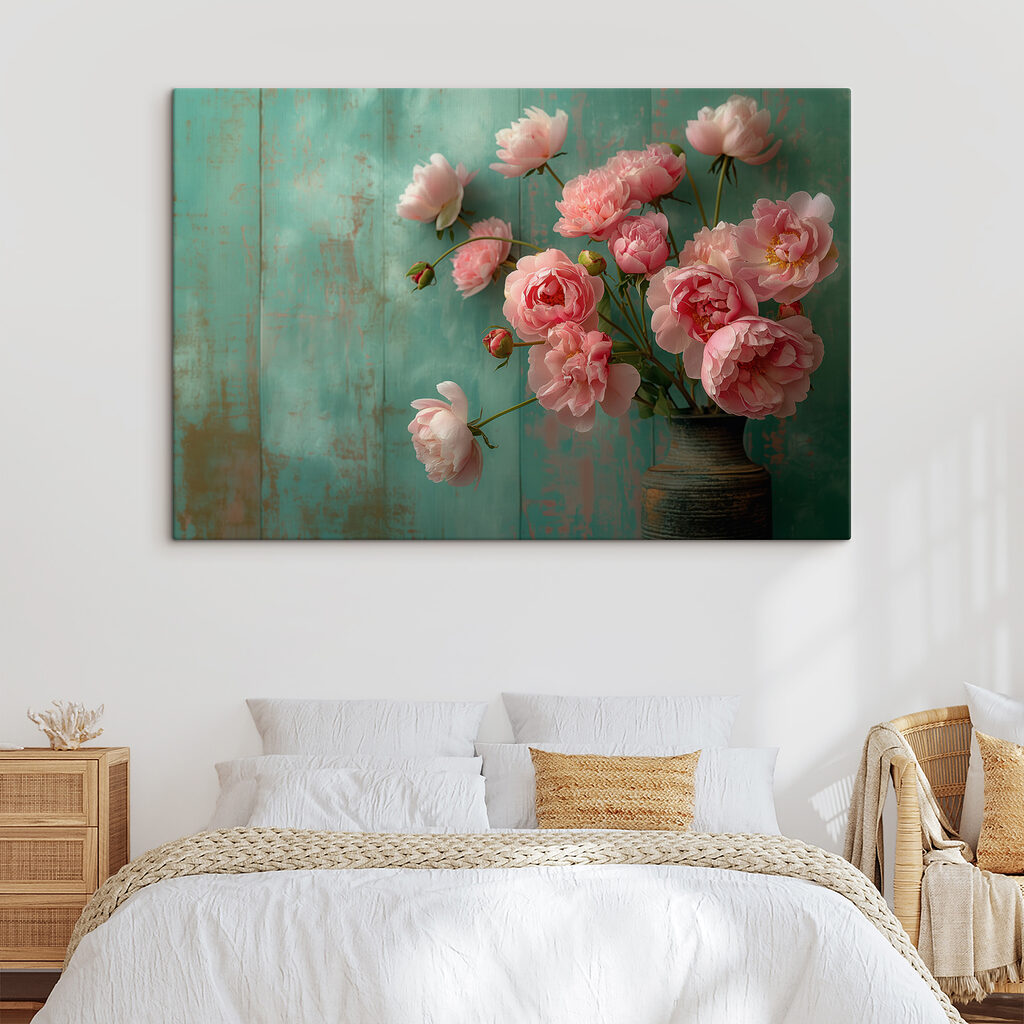 Vase of pink flowers Vase of pink flowers