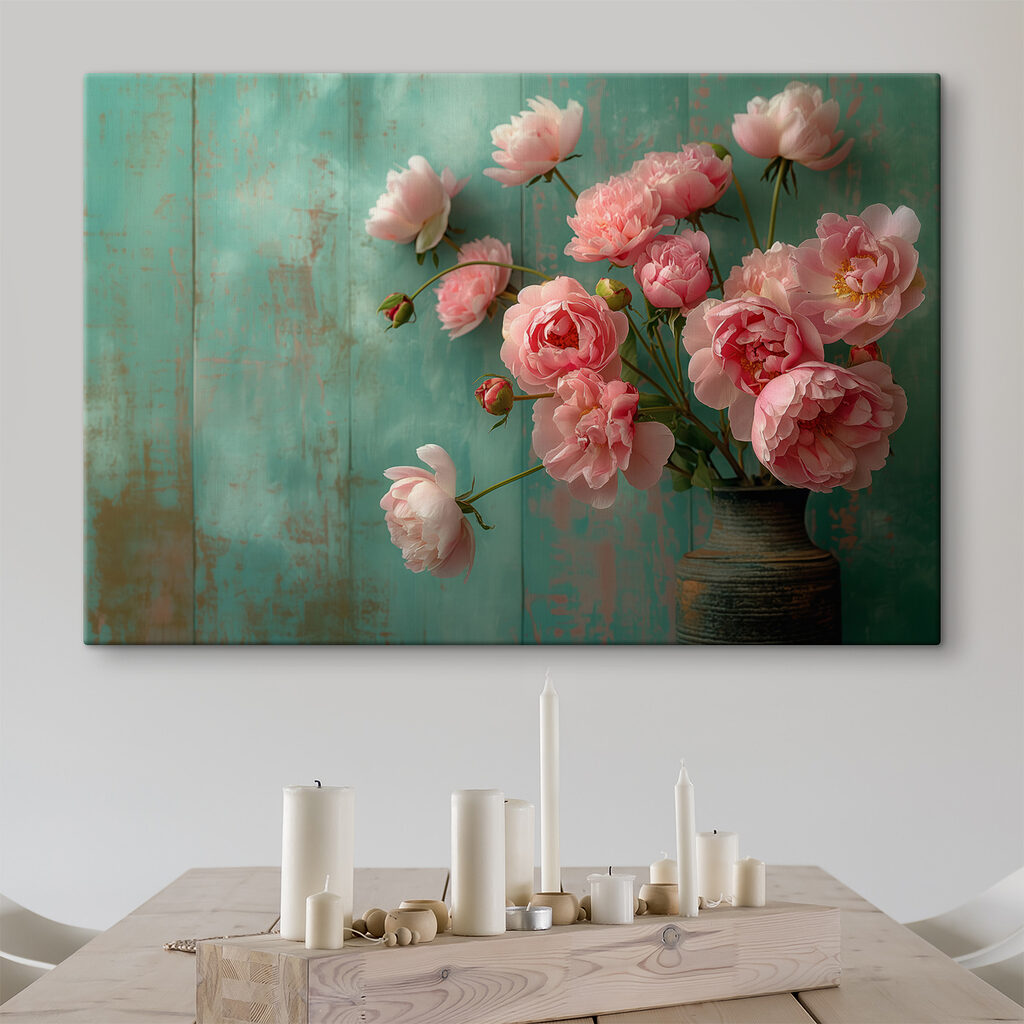 Vase of pink flowers Vase of pink flowers