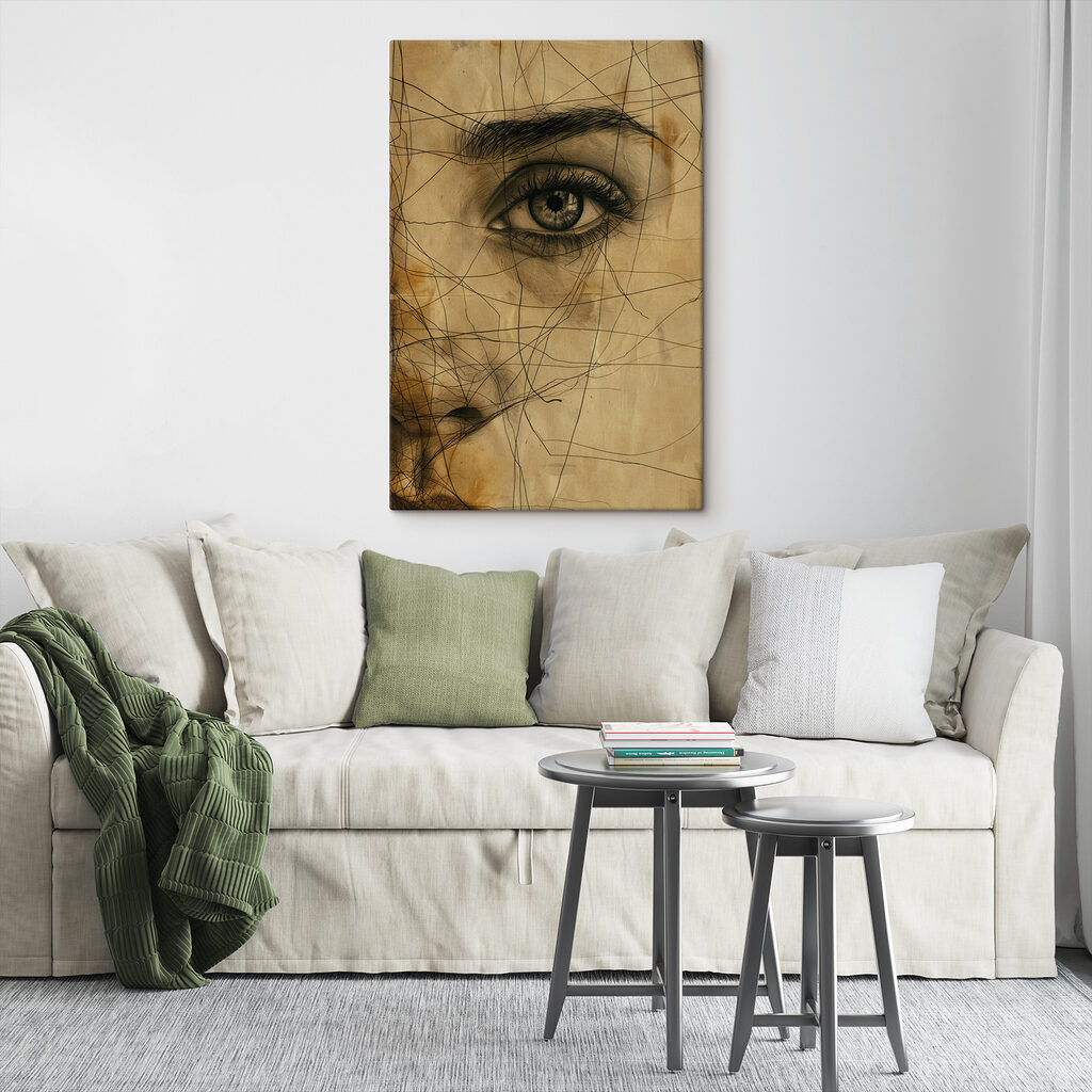 Drawing of a woman's eye