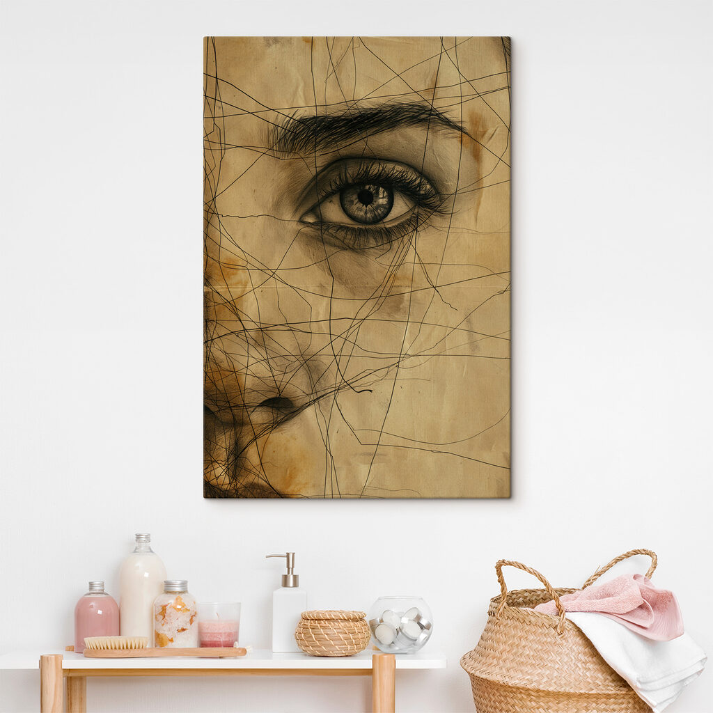 Drawing of a woman's eye