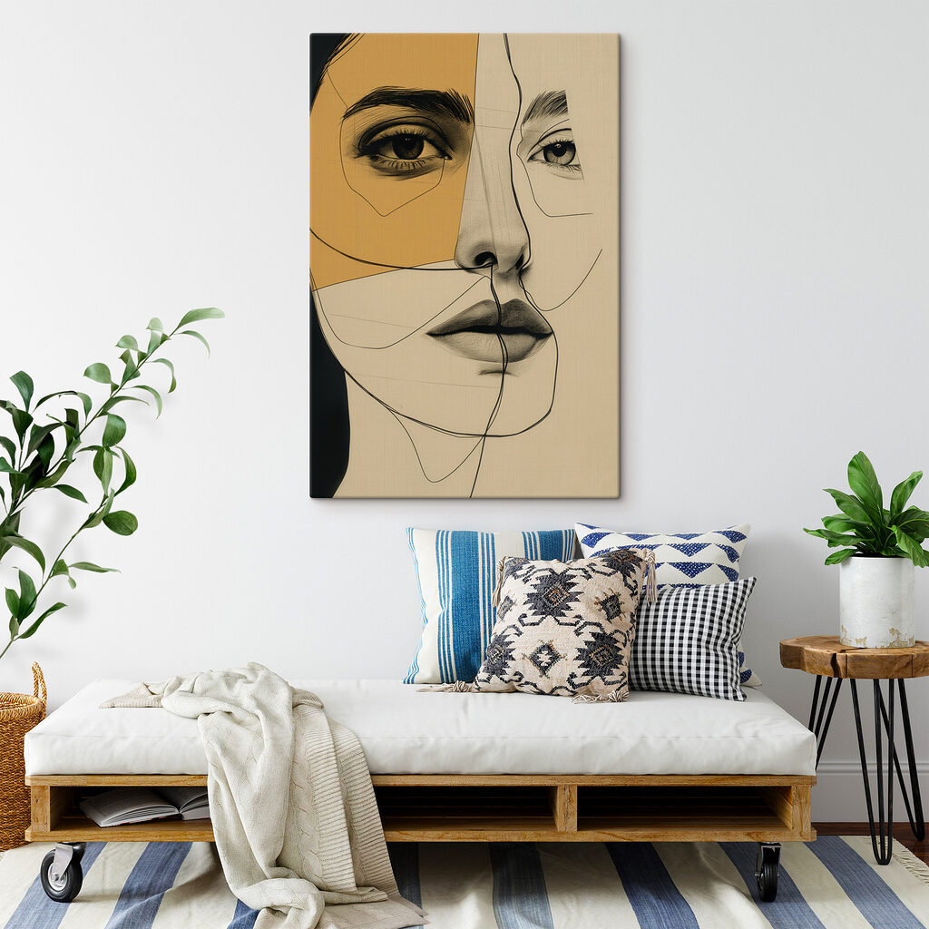 Drawing of a woman's face