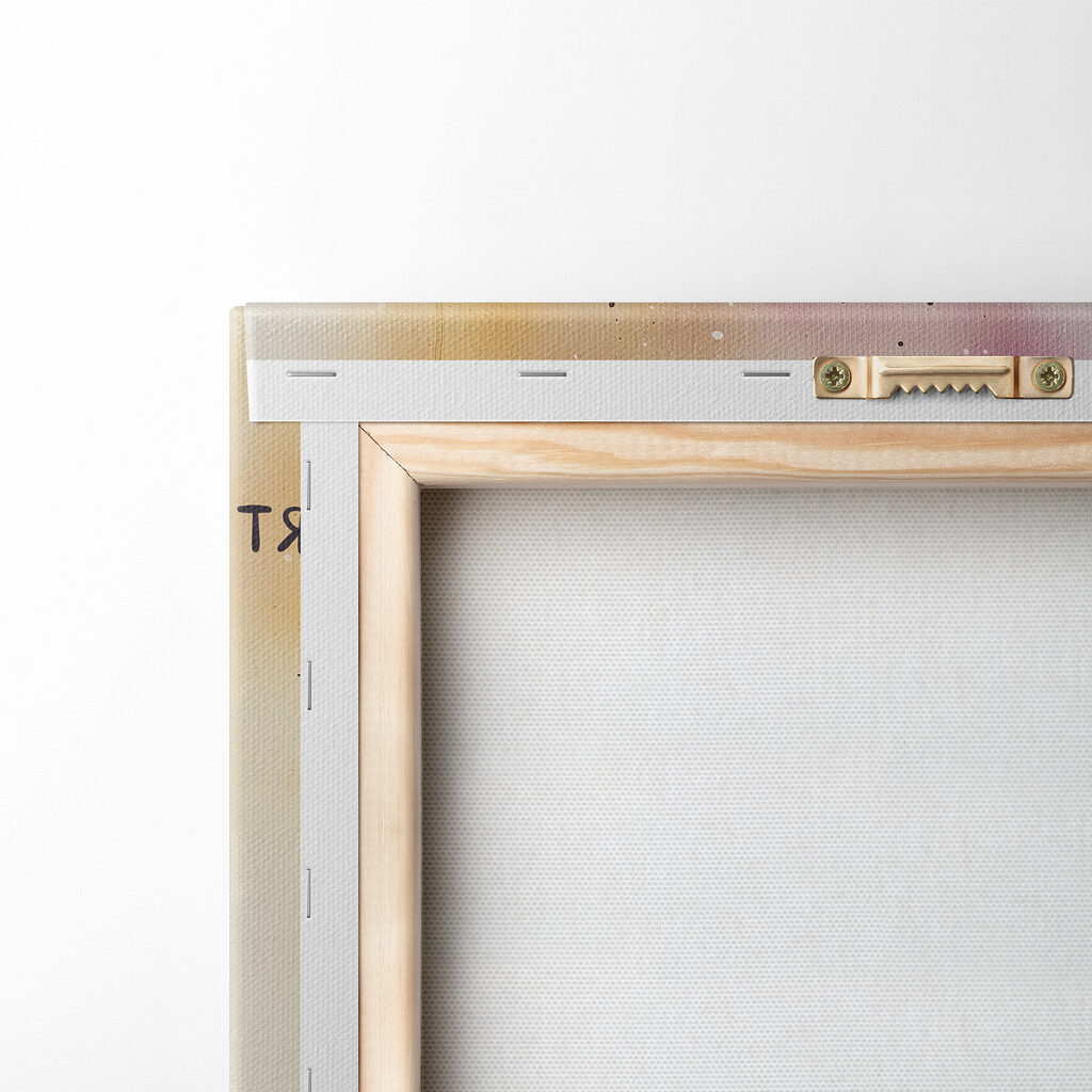 Close up of a painting