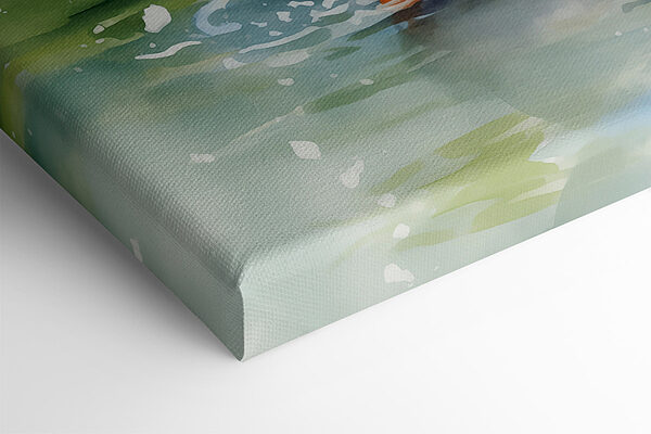 Group of white ducks swimming in water Group of white ducks swimming in water