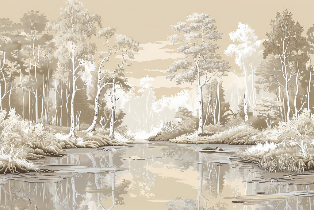 River with trees and plants River with trees and plants