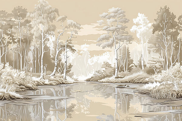 River with trees and plants River with trees and plants