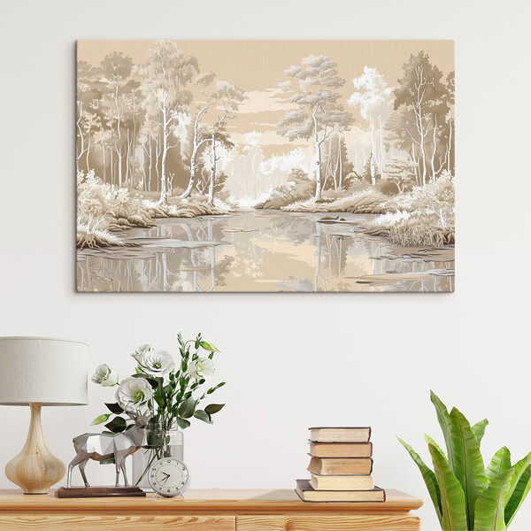 River with trees and plants River with trees and plants