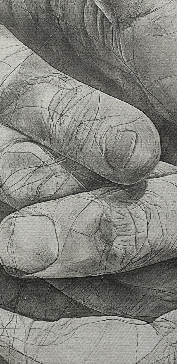 Drawing of two hands Drawing of two hands