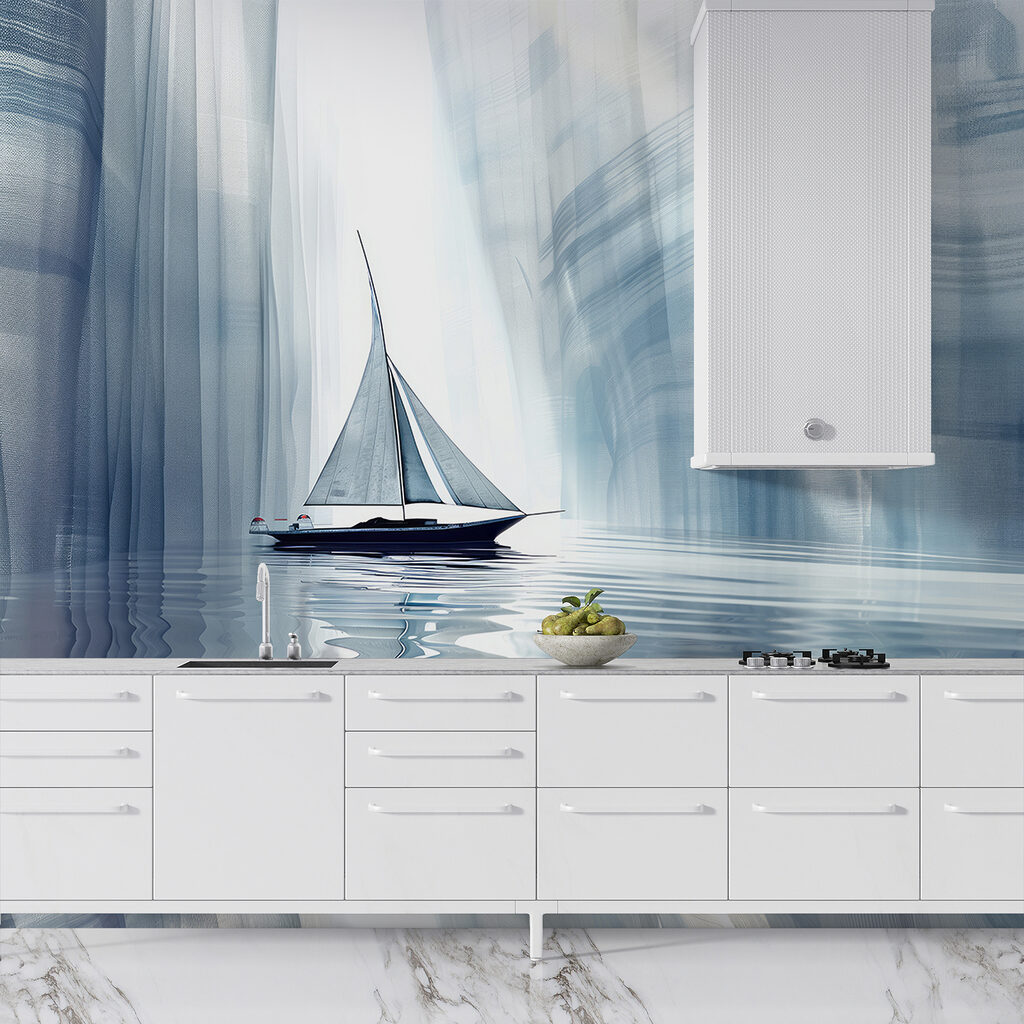 Sailboat in a body of water