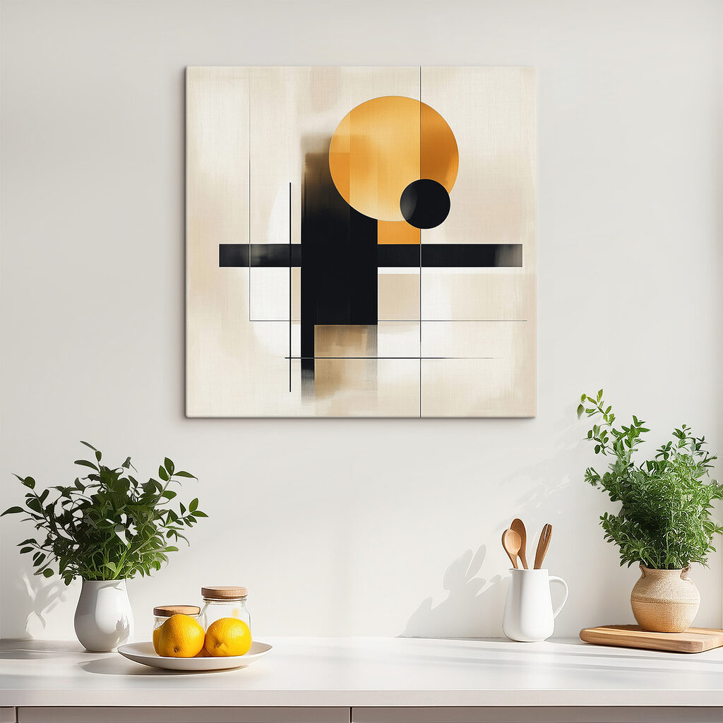 Black and orange geometric shapes Black and orange geometric shapes