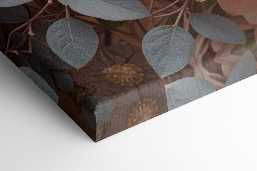 Group of flowers with leaves Group of flowers with leaves