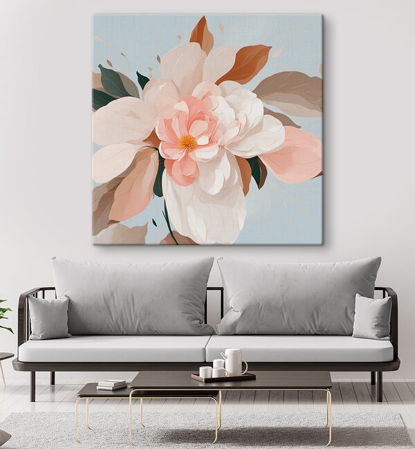 Delicate blooms in soft pastel hues