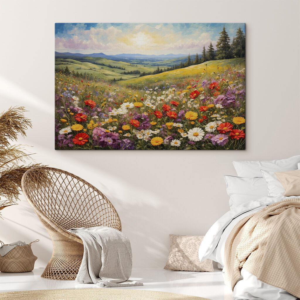 Field of colorful flowers Field of colorful flowers