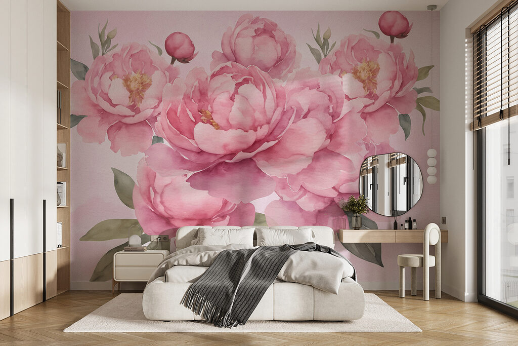 Group of pink flowers Group of pink flowers