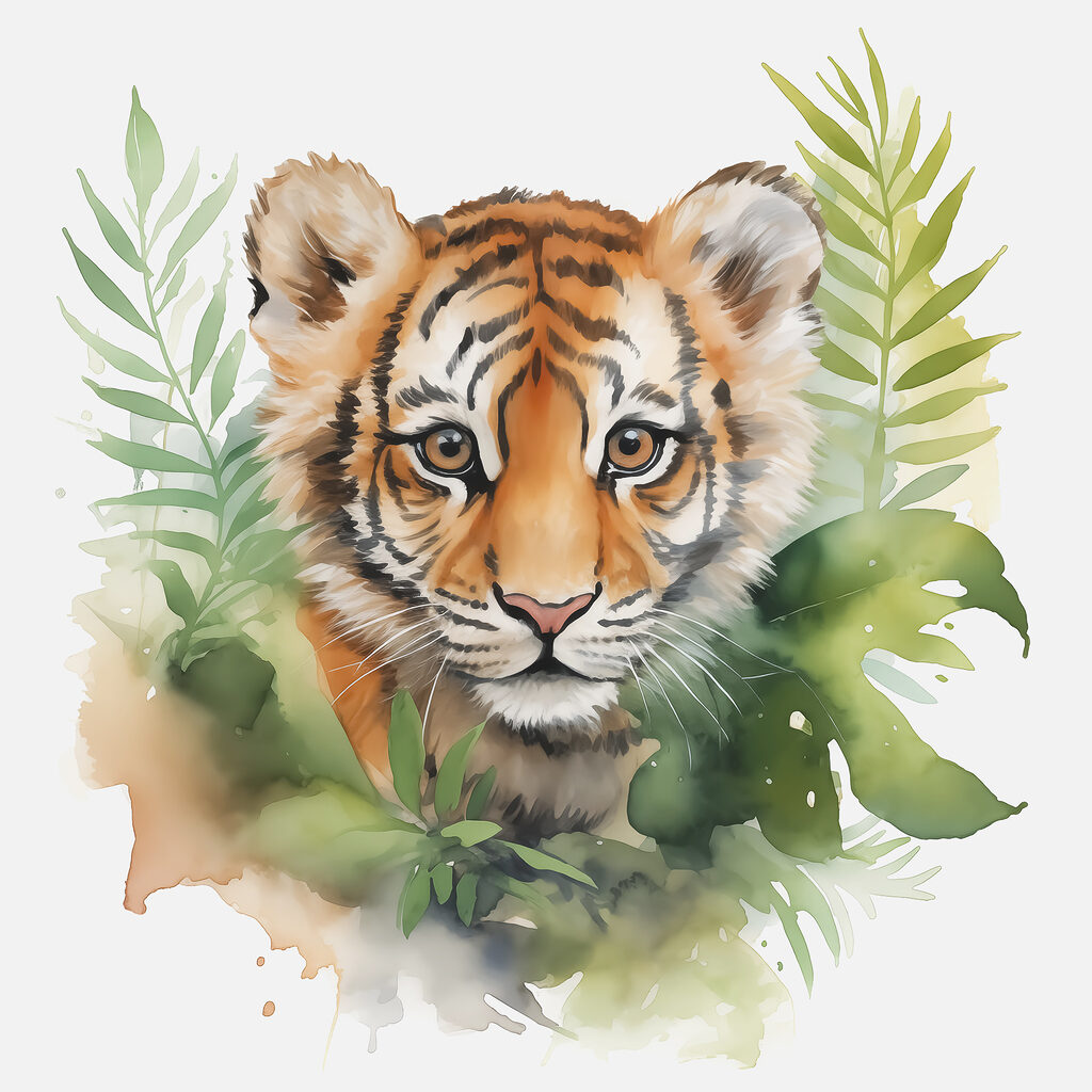 Tiger in the jungle