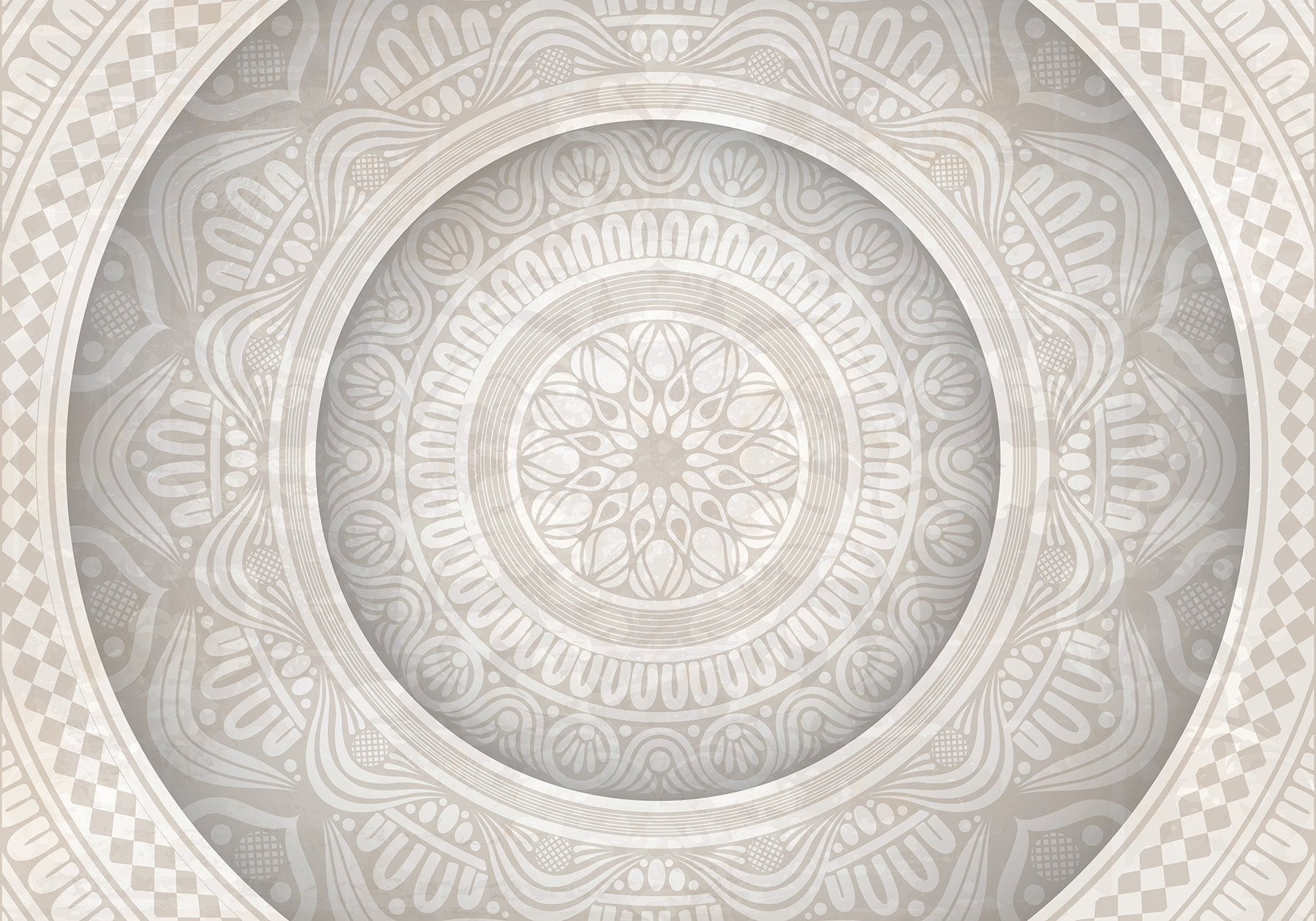 Circular pattern on a white surface Circular pattern on a white surface