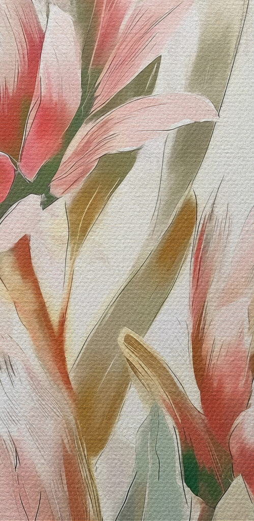 Delicate blossoms in soft hues